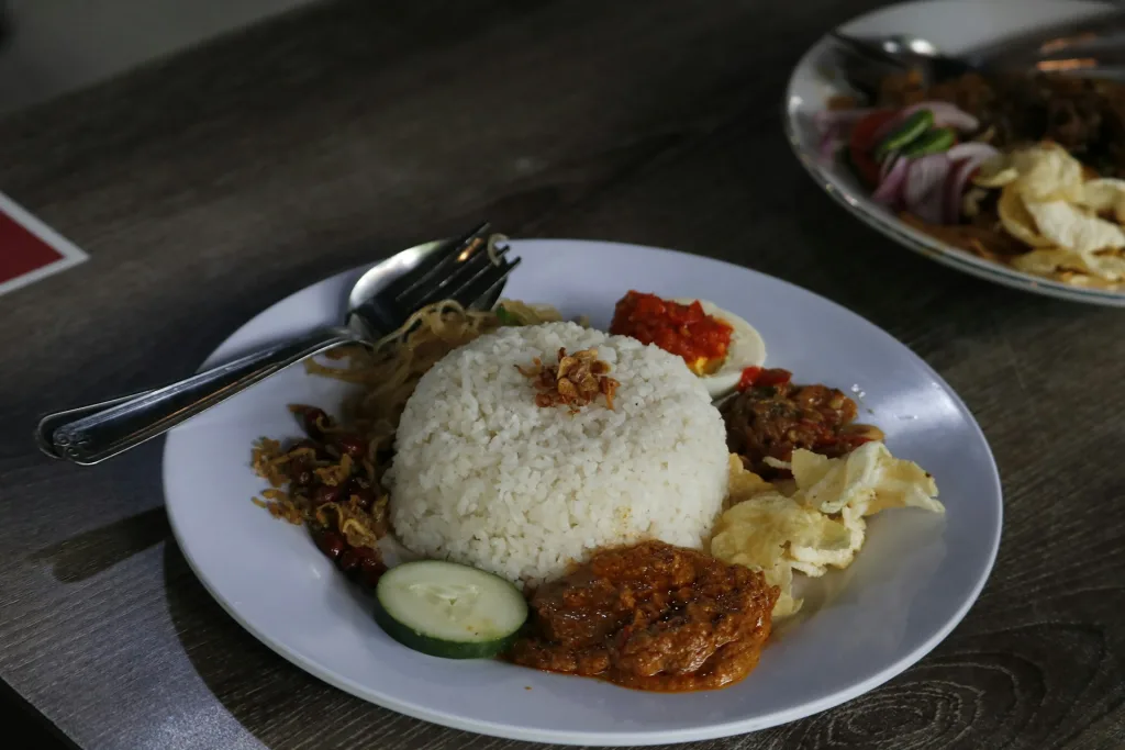 plate of nasi lemak as a humorous reference to de rantau for digital nomads